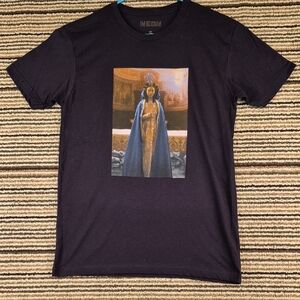 IMMACULATE Movie Promo Neon Sydney Sweeney Black Cotton USA Mens Small‎ T Shirt